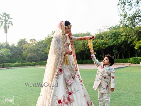 Photo of Matching bride and nephew