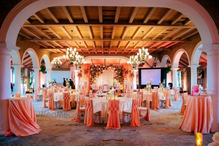 Peach Wedding Venues Photo taj mansingh hall decor