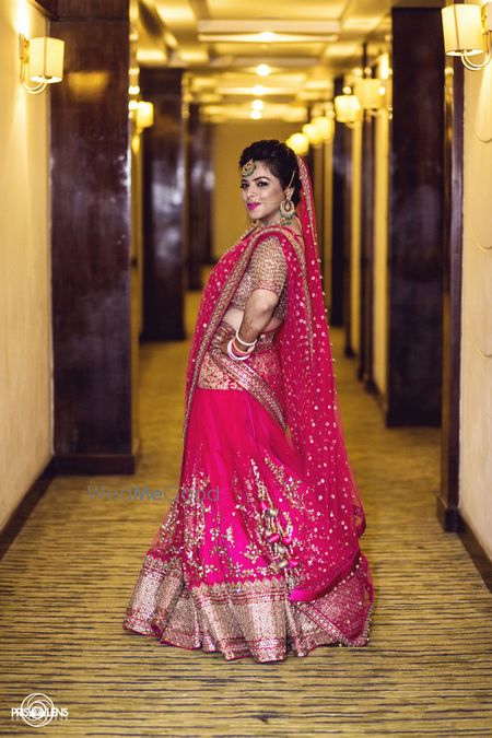 Photo of fuschia pink lehenga