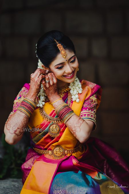 Photo of Gorgeous bride getting ready shot