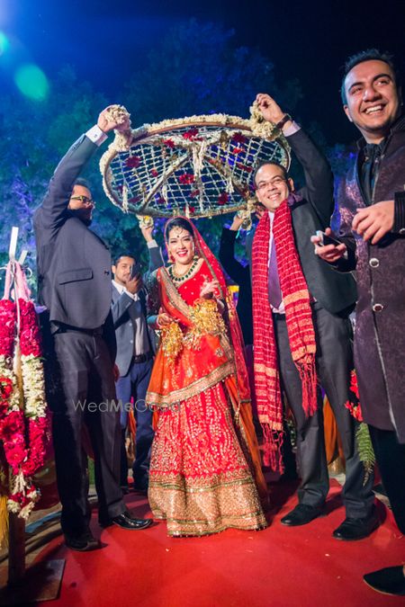 Photo of lightweight bridal lehenga