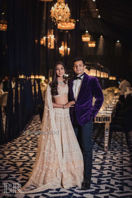 Photo of White lehenga by Falguni and shane peacock for cocktail