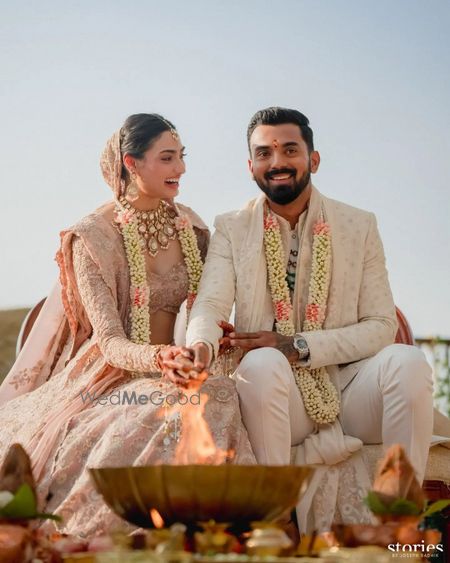 Photo of Beautiful Athiya Shetty and KL Rahul Shot on Wedding Day