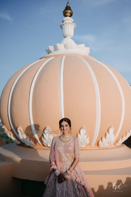 Light Pink Bridal Lehenga Photo