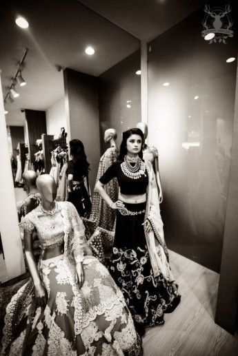 Photo of black lehenga