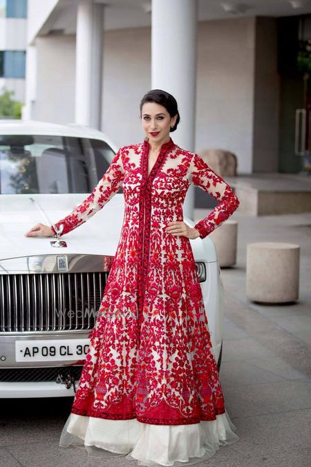 Photo of red and white jacket