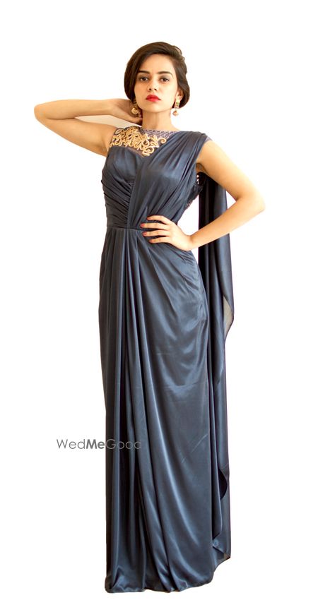 Photo of draped gown