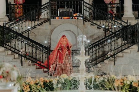 Photo of bridal entry decor