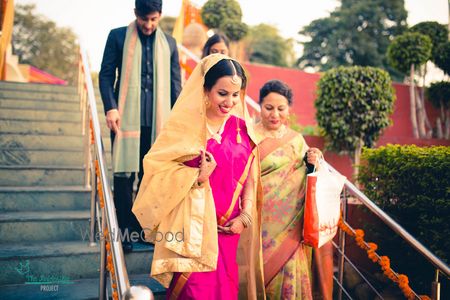 Photo of hot pink sari