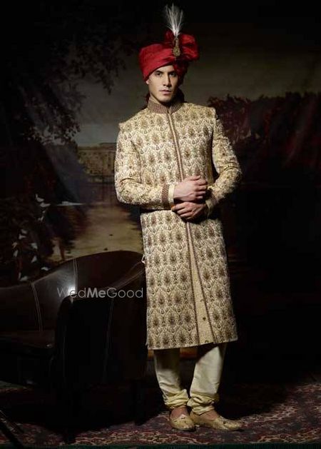 Photo of cream sherwani