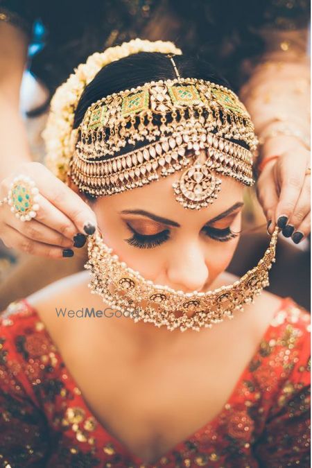 Photo of Bride getting ready shot.