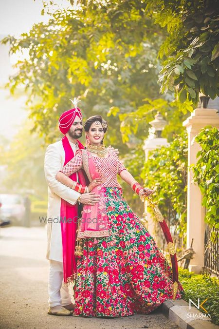 Photo of Wedding day couple portrait