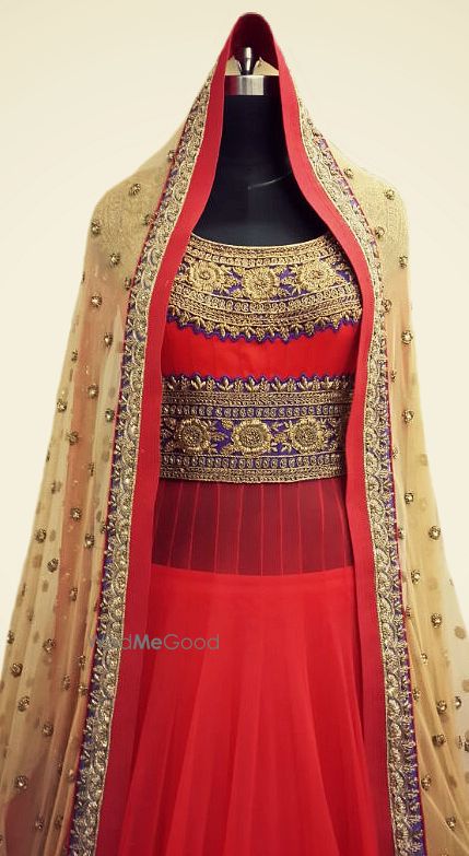 Photo of red anarkali