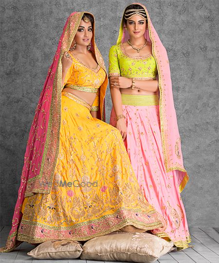 Photo of mustard yellow lehenga