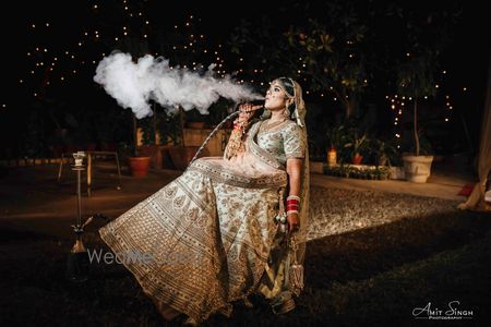 Photo of Bridal portrait ideas smoking hookah