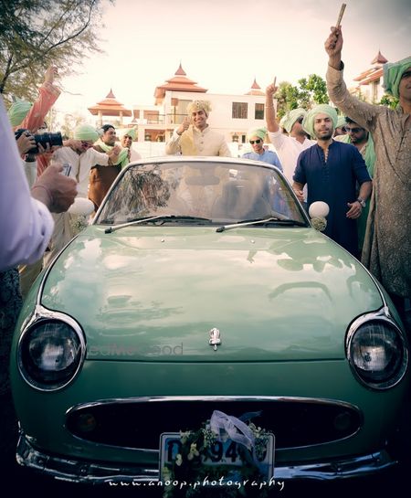 Photo of groom entrance