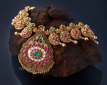 Photo of traditional temple jewellery necklace