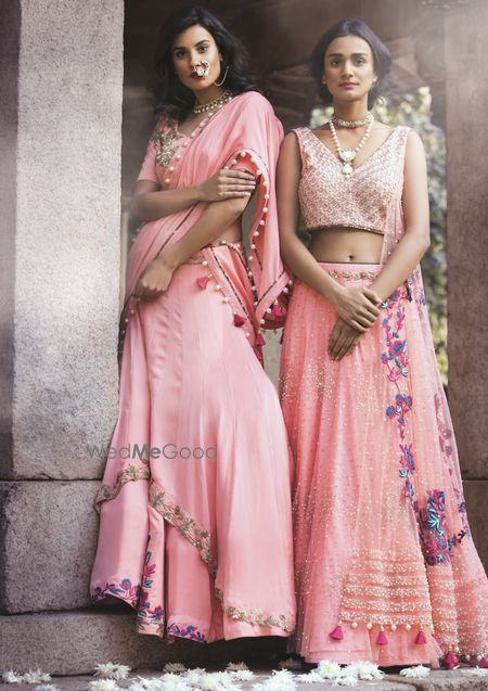 Photo of soft pink lehenga