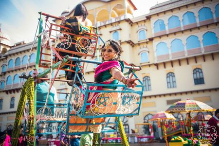 Photo of Giant wheel in mehendi function for guests