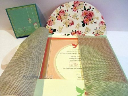 Photo of Krimson floral print invitation