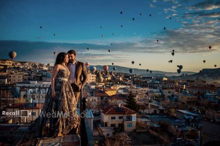 Photo of romantic pre wedding shoot idea in turkey