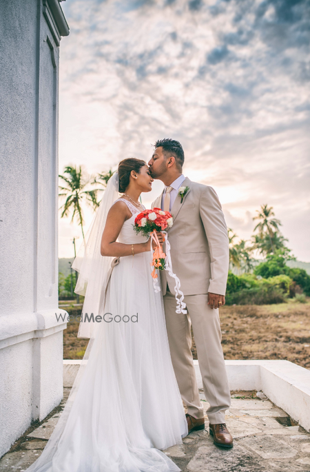 Photo of Christian Indian couple wedding