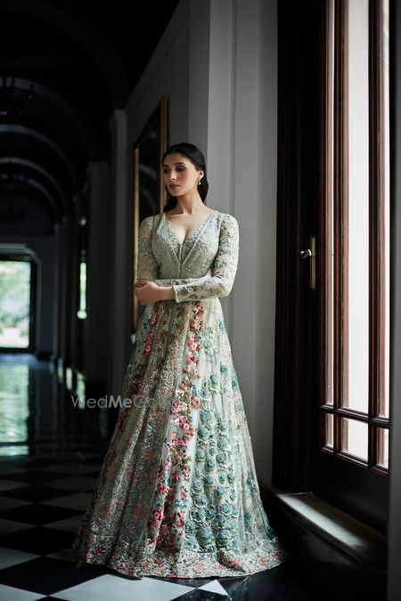 Photo of Varun bahl lehenga in fresh mint