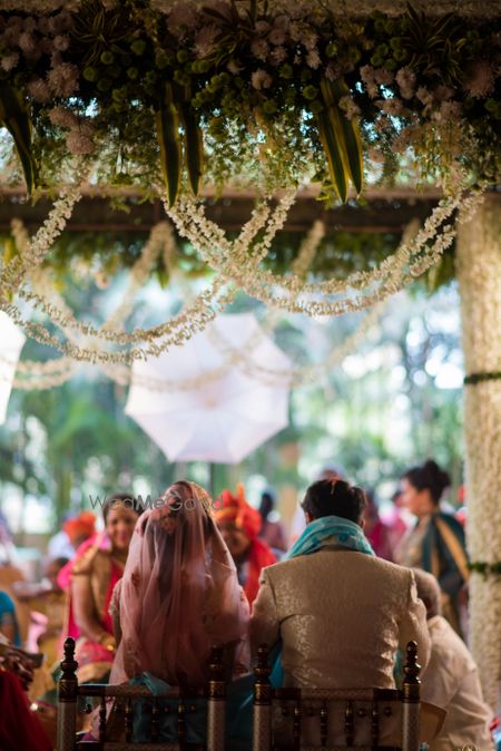 Photo of South Indian floral mandap