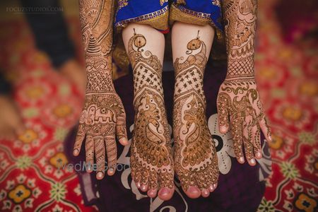 Photo of bridal mehendi design