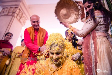 Photo of Haldi shot ideas for grooms