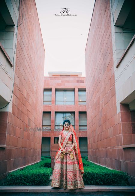 Photo of Candid Bridal Lehenga Shot