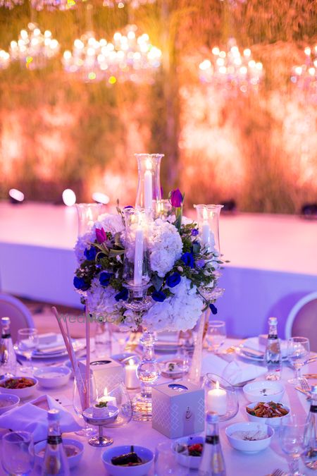 Photo of table centerpieces