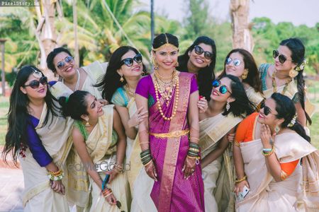 Photo of Happy brides and bridesmaids shot