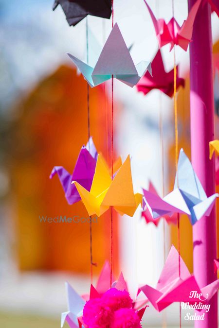 Photo of Hanging paper decor elements