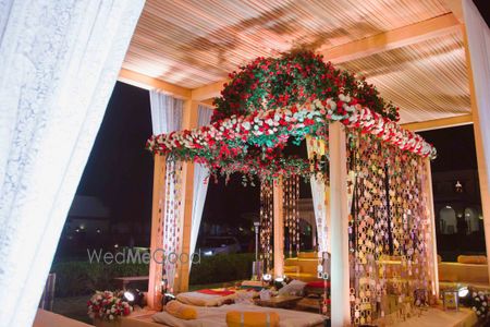 Photo of Floral mandap decor