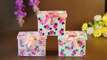 Photo of cute floral boxes