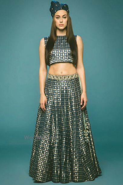 Photo of crop top lehenga