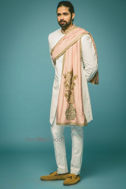 Photo of white sherwani