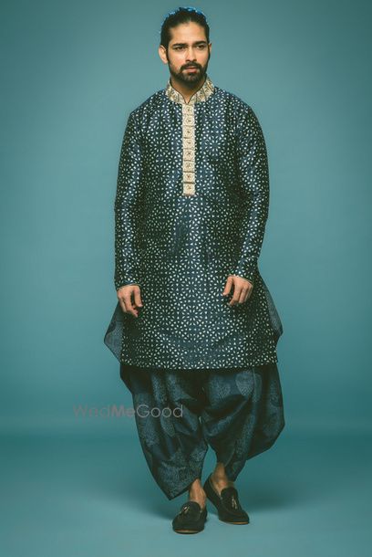 Photo of navy blue kurta