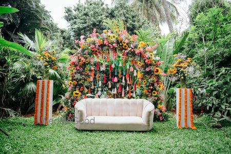 Photo of colorful mehendi decor