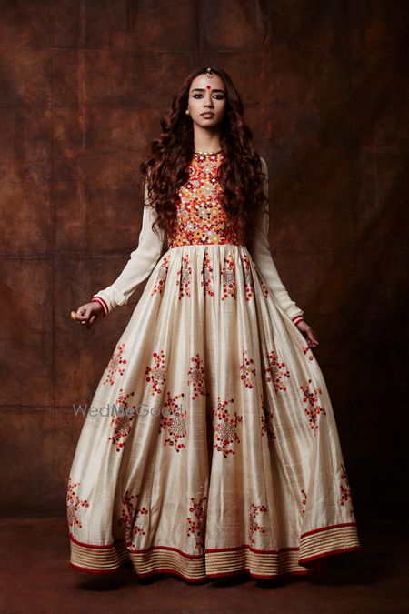 Photo of off white anarkali