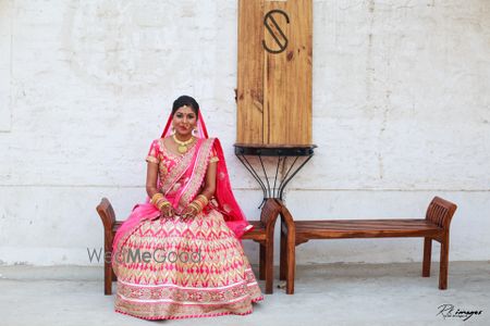 Photo of pink gota patti lehenga