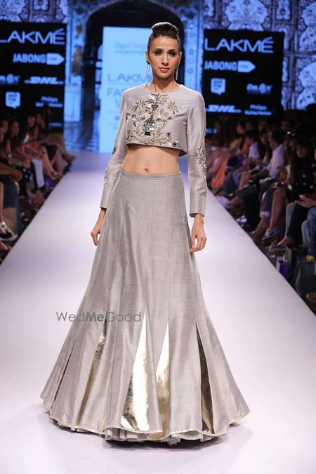 Photo of grey lehenga