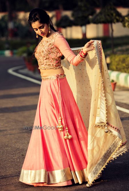 Photo of light pink lehenga