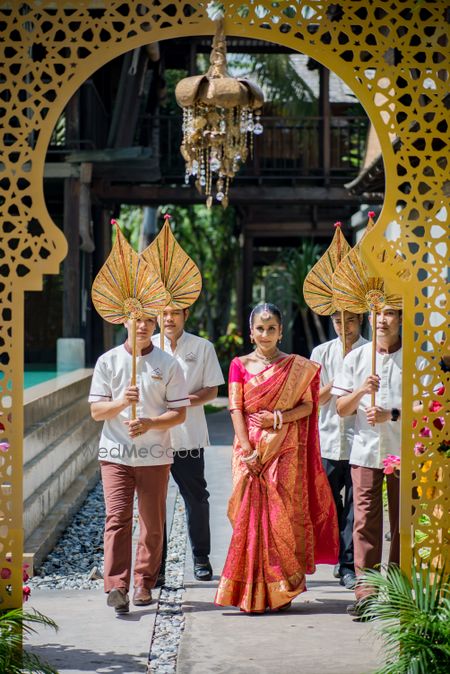 Photo of Unique bridal entry in Thailand