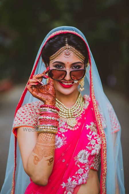 Photo of Bridal portrait idea with glasses