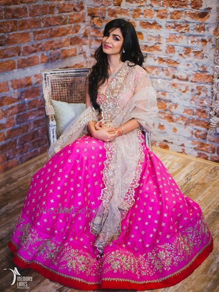 Photo of pink bridal lehenga