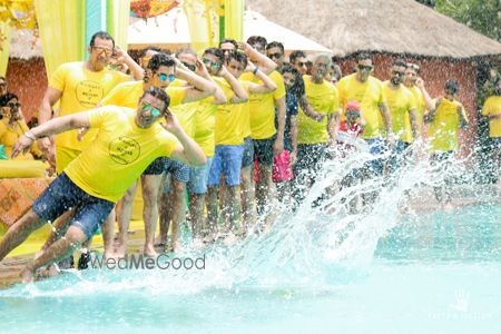 Photo of Pool party idea with matching tees