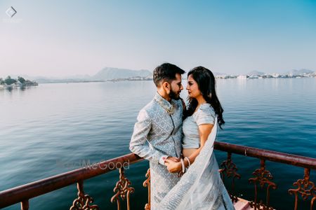 Photo of Destination engagement bride and groom shot