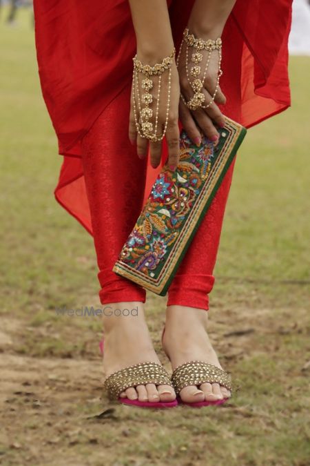 Photo of Gold tribal hand harness